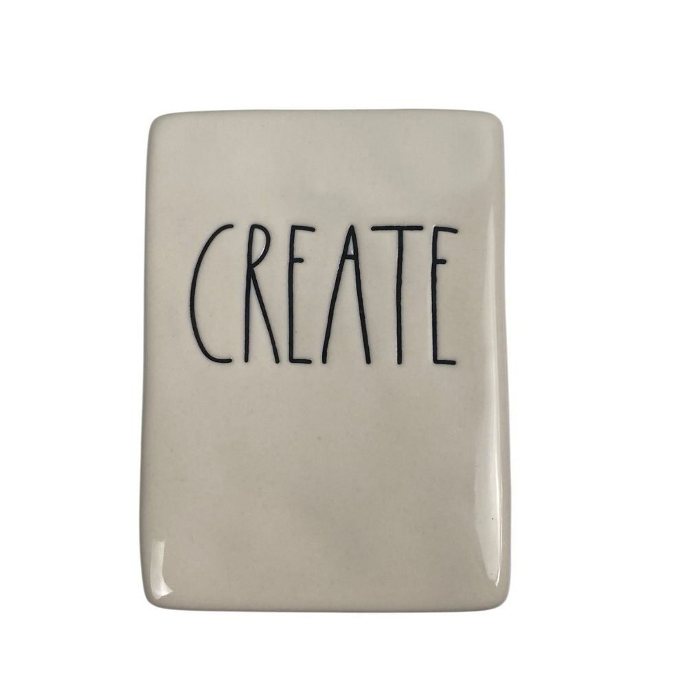 Rae Dunn CREATE Pen‎ Pencil Brush Holder Farmhouse Ceramic Pottery B20Q